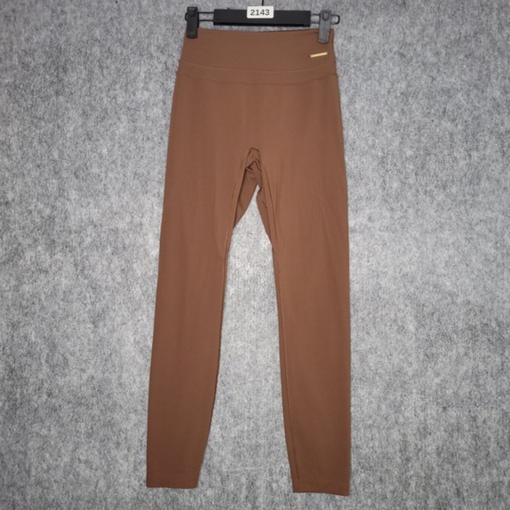 Gymshark Whitney Simmons Leggings Small Brown Highrise Yoga Scrunch Butt Lifting